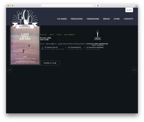 FrontEnd Dev business WordPress theme - obiettivocinema.com