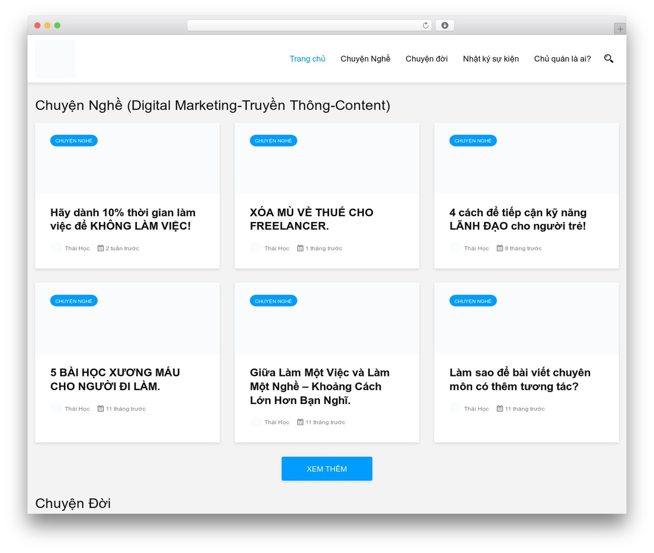 Gloria WordPress theme - phungthaihoc.com