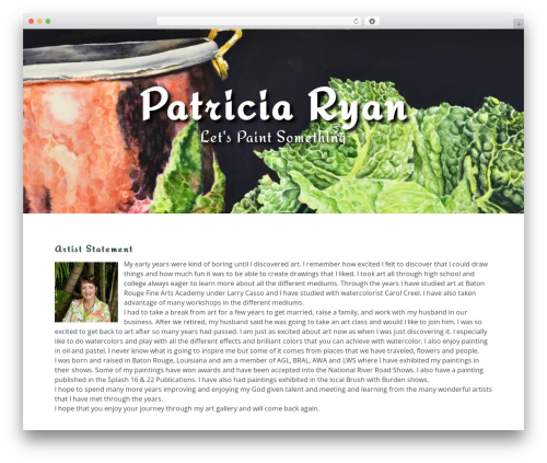 Harmony theme WordPress - patriciasartstudio.com
