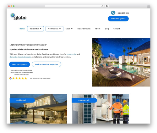 Em utilites WordPress plugin - globeelectrical.com.au
