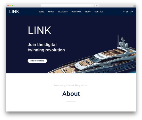 Koral WordPress page theme - linkconnected.com