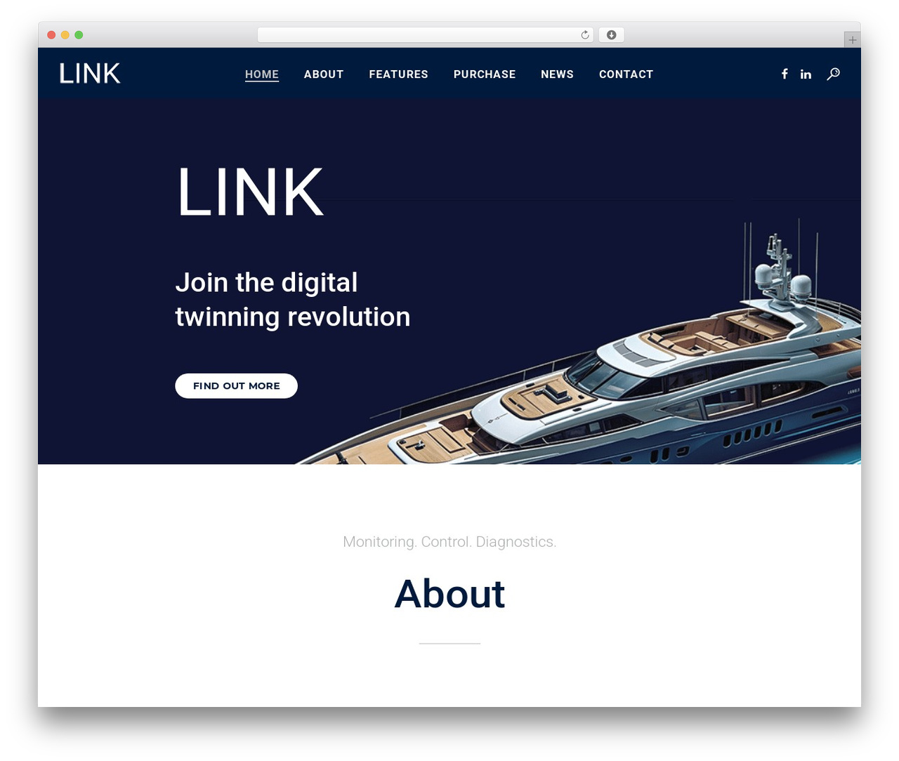 Koral WordPress page theme - linkconnected.com