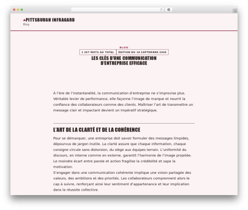 Maxwell free WordPress theme - pittsburgh-infragard.net