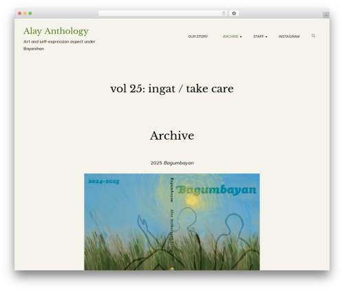 Melody WordPress theme - alayanthology.com