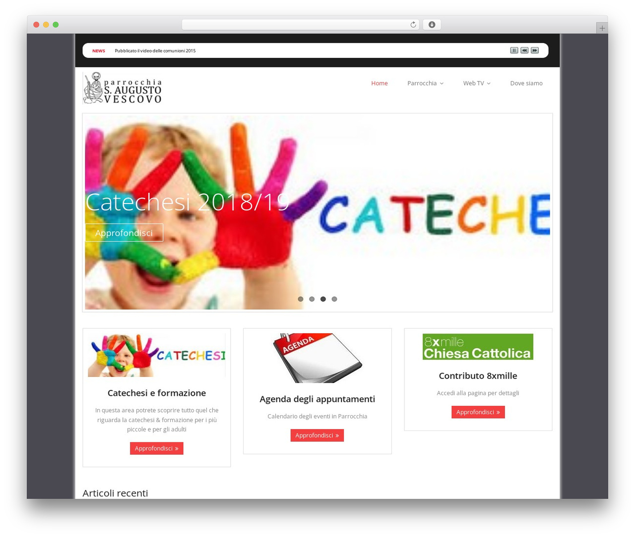 Minamaze free WordPress theme - parrocchiasantaugusto.it/portal