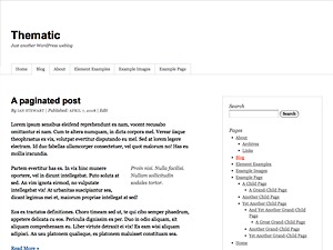N8tive Theme using Thematic Framework WordPress theme design by Ian Stewart