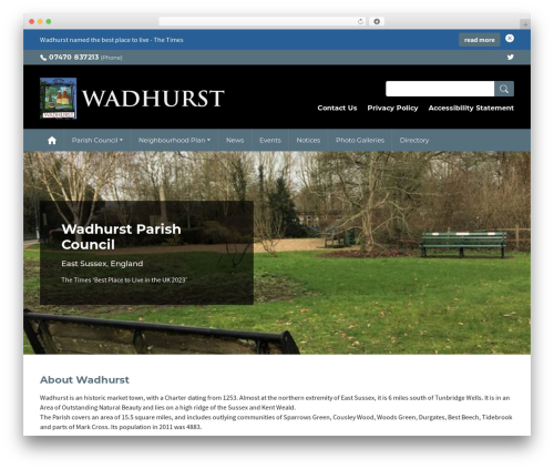 Netwise-V2 WordPress theme - wadhurst-pc.gov.uk
