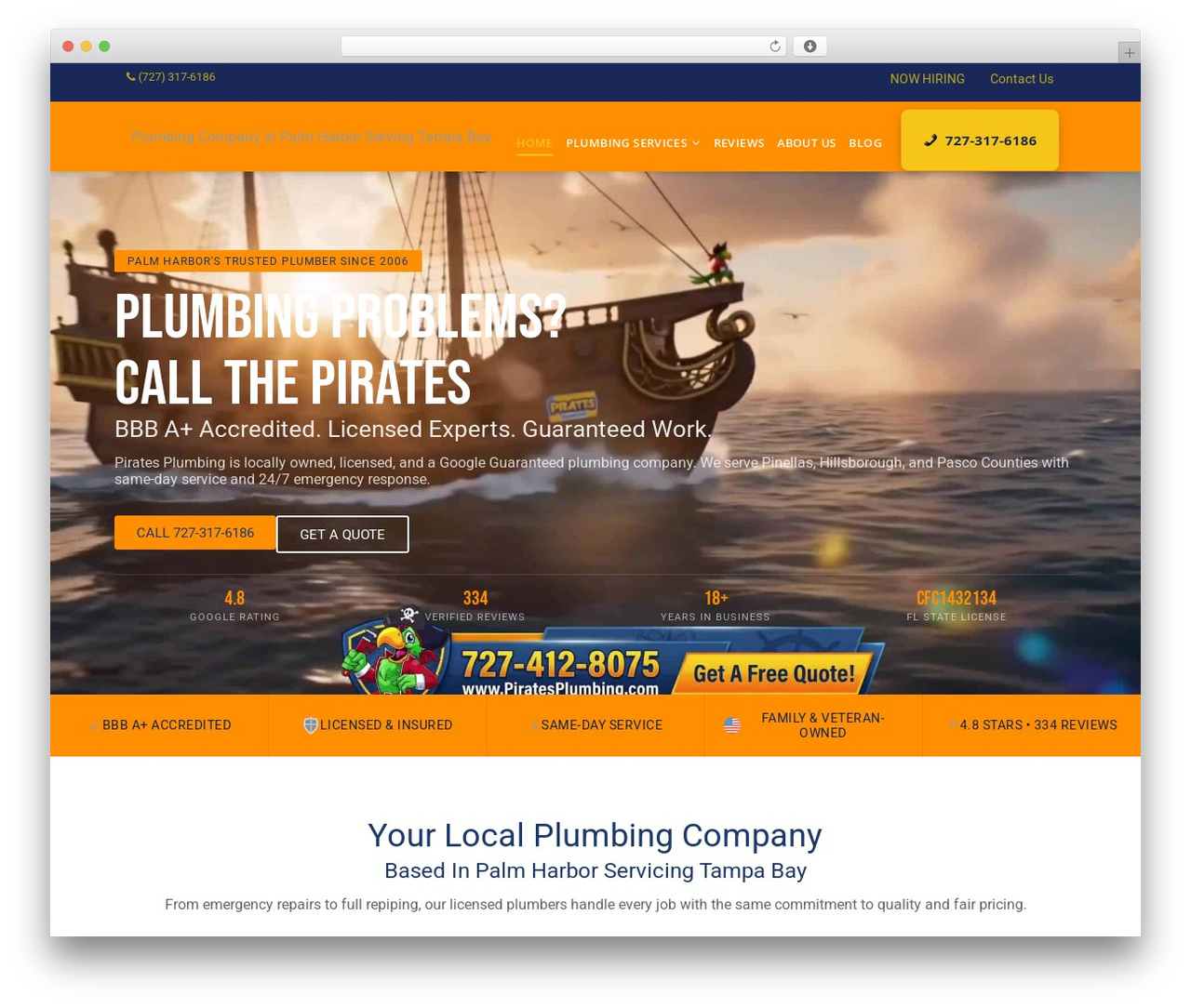 Optimizer PRO premium WordPress theme - piratesplumbing.com