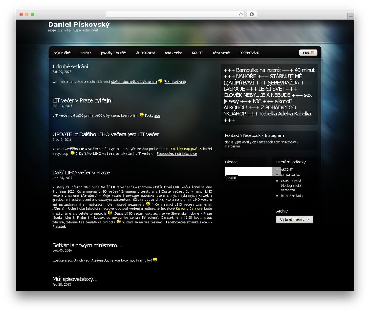 Pixel theme WordPress - piskovsky.cz