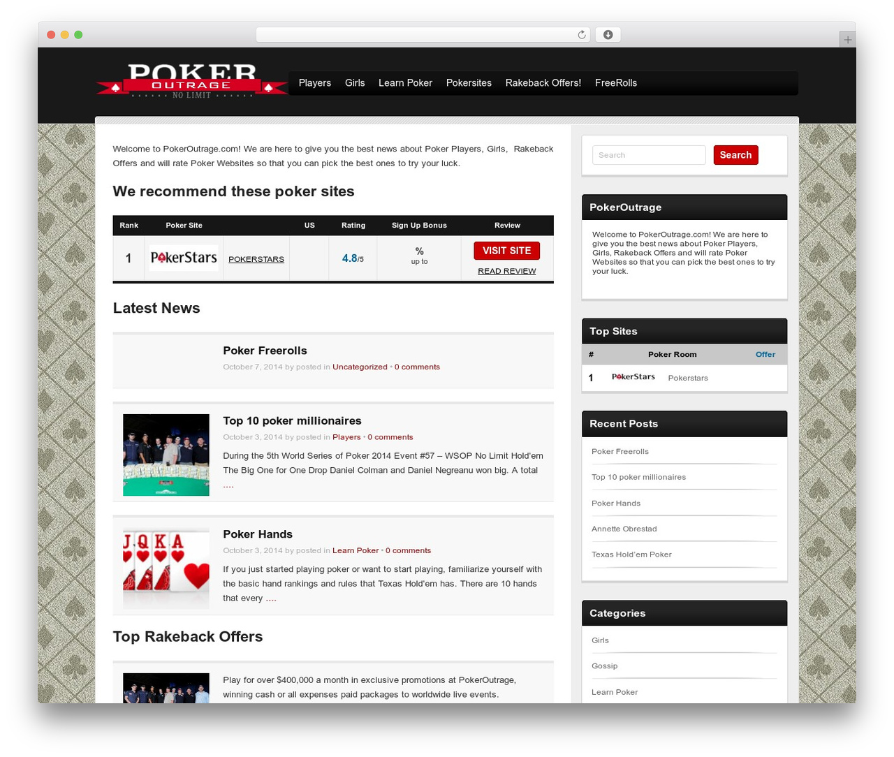 Poker Theme WordPress theme - pokeroutrage.com Poker Theme WordPress theme - pokeroutrage.com