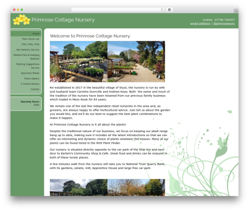 Primrose theme WordPress - primrosecottagenursery.co.uk