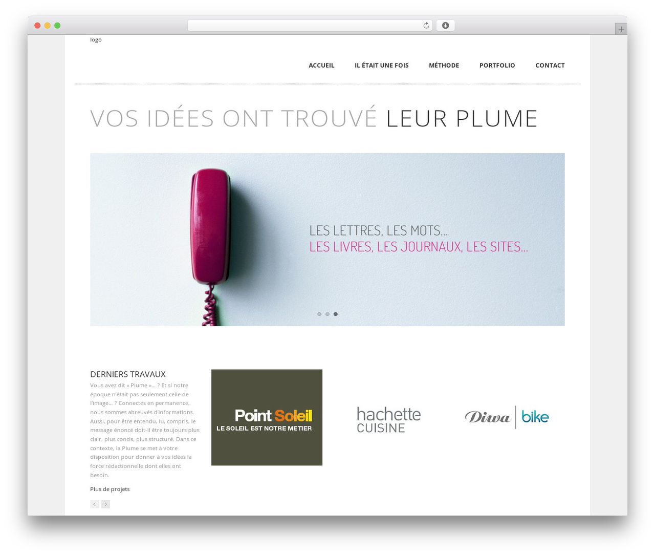 Rework WordPress theme - plumedentreprises.fr