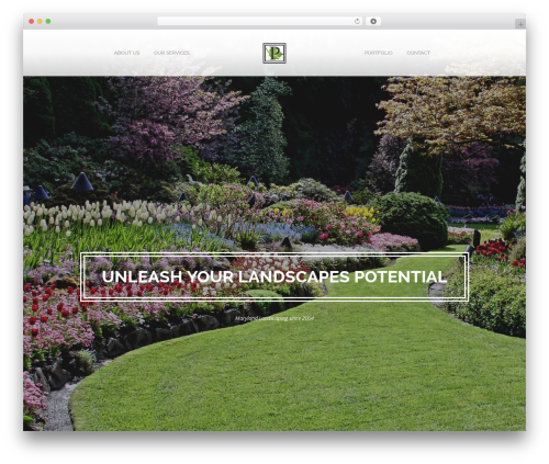 Rival top WordPress theme - prestonlandscaping.com