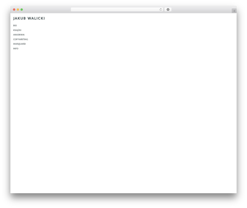 Theme WordPress Aprobe - jakubwalicki.pl