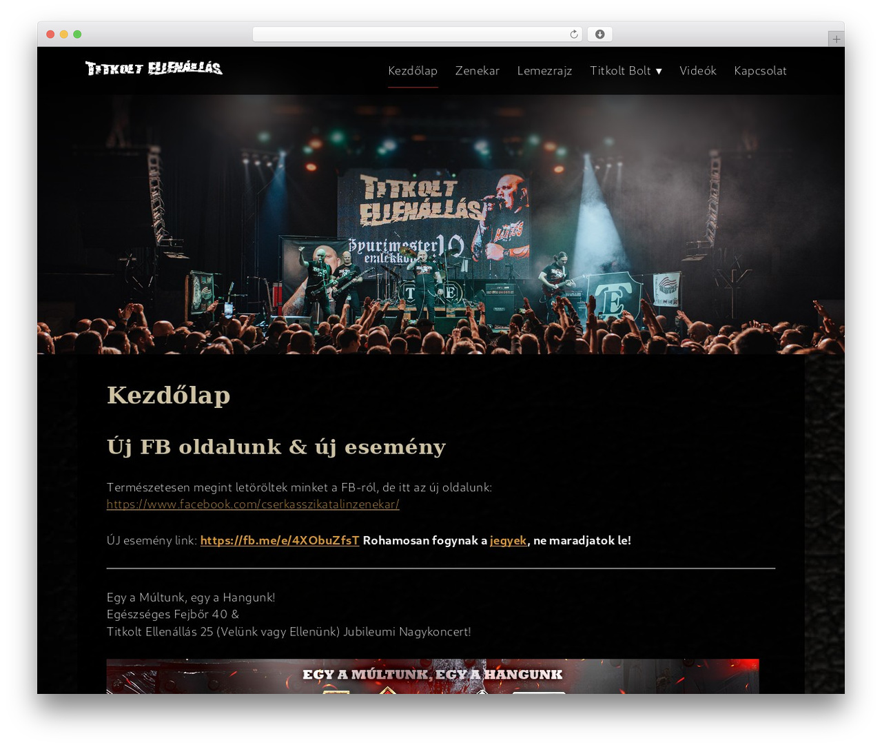 Theme WordPress Bands - titkolt.hu