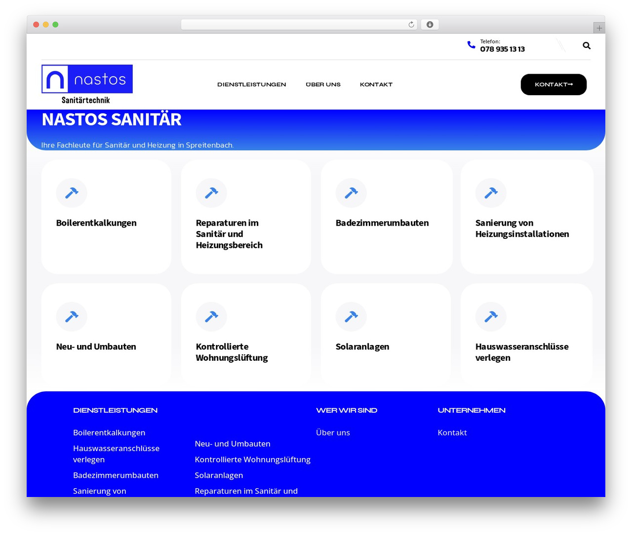 WordPress theme Numerique - nastos-sanitaer.ch