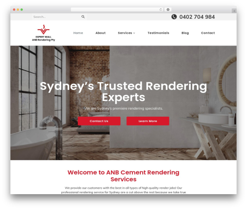 WordPress theme theme 2 - sydneycementrendering.com