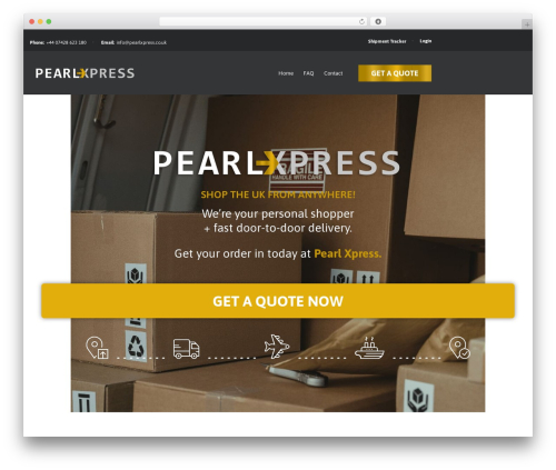 WordPress theme FreightCo - pearlxpress.co.uk