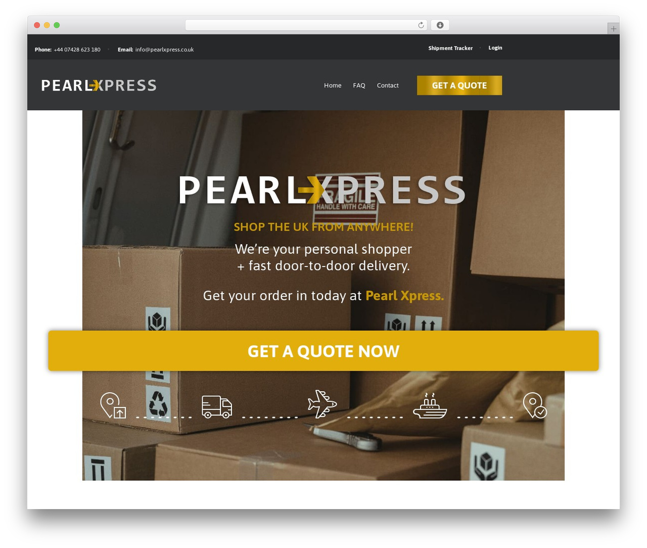 WordPress theme FreightCo Child Theme - pearlxpress.co.uk