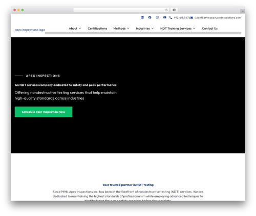 Pronto lead insights WordPress plugin - apexinspections.com