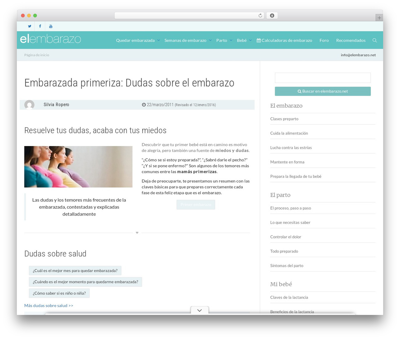 WordPress theme Kleo - primeriza.elembarazo.net WordPress theme Kleo - primeriza.elembarazo.net