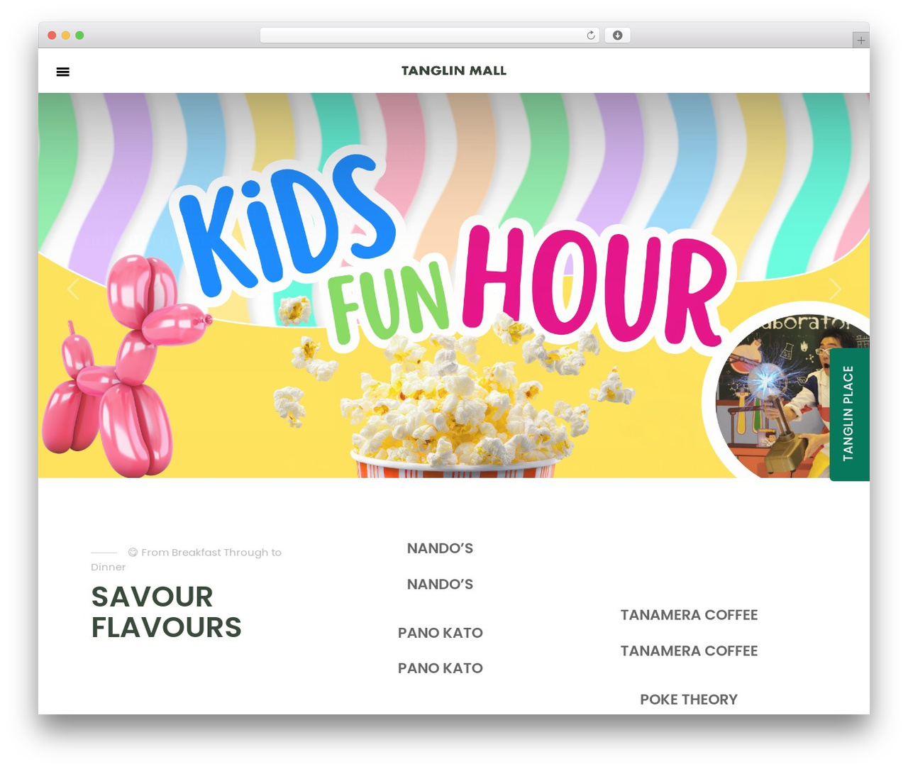 WordPress theme Maintheme - tanglinmall.com.sg