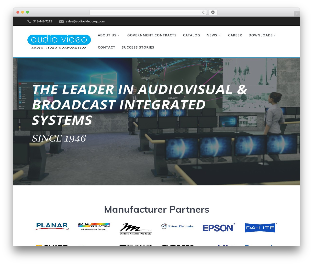 WordPress theme Mesmerize PRO - audiovideocorp.com