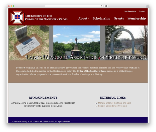 WordPress theme OSC - orderofsoutherncross.com