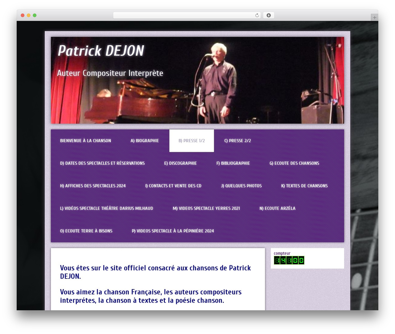 WordPress theme Purple Modena - patrickdejon.com WordPress theme Purple Modena - patrickdejon.com