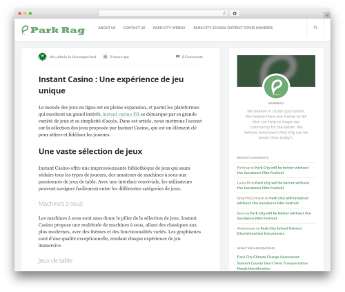 WordPress theme Readable WP Theme - parkrag.com WordPress theme Readable WP Theme - parkrag.com