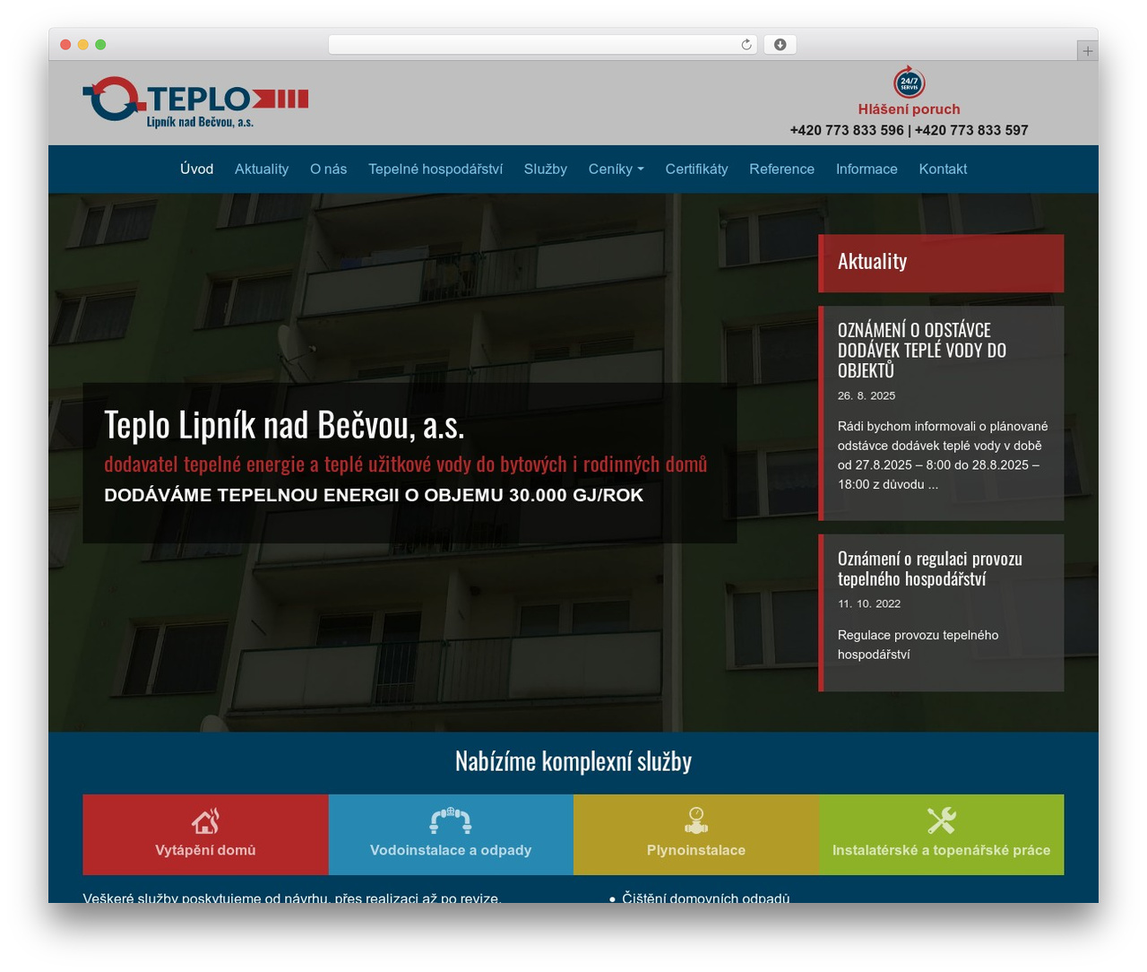 WordPress theme teplo - teplolipnik.cz