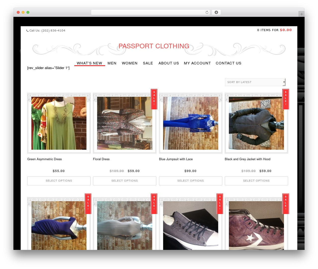 WordPress theme Veronica - passportclothingus.com