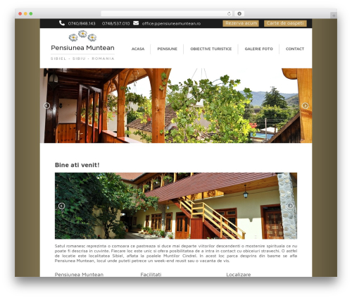 WordPress website theme HTML5 Blank - pensiuneamuntean.ro