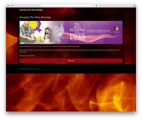 WordPress website theme Modularity Lite - keepingthefiresburning.ca