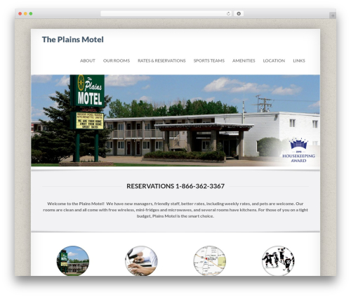 WordPress website theme Smartbox - plainsmotel.com