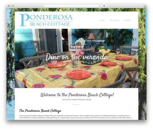 WP theme Marea - ponderosacottage.com