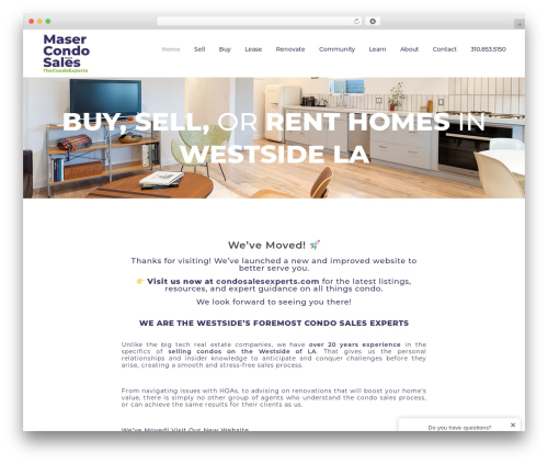 Residence gutenberg WordPress plugin - masercondosales.com