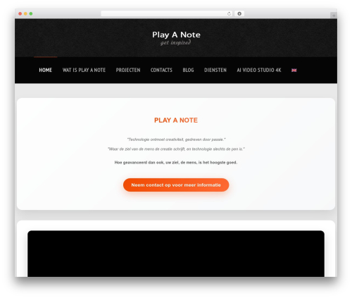 cherry WordPress theme - playanote.nl