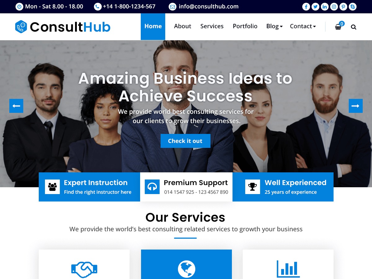 ConsultHub WordPress ecommerce theme
