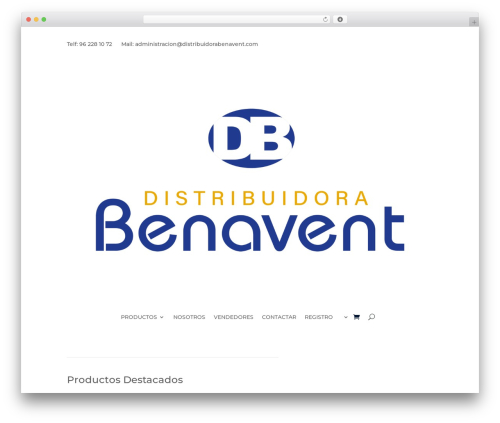 Divi theme WordPress - distribuidorabenavent.com
