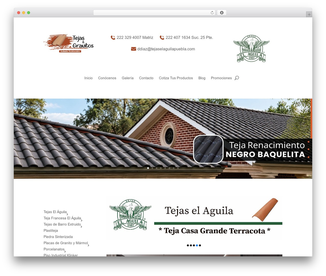 Divi WordPress theme design - tejasygranitos.com