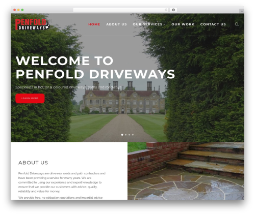 Dylan WP WordPress page theme - penfolddriveways.com