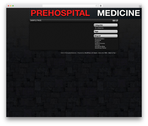 Easel WordPress theme - prehospital-medicine.com