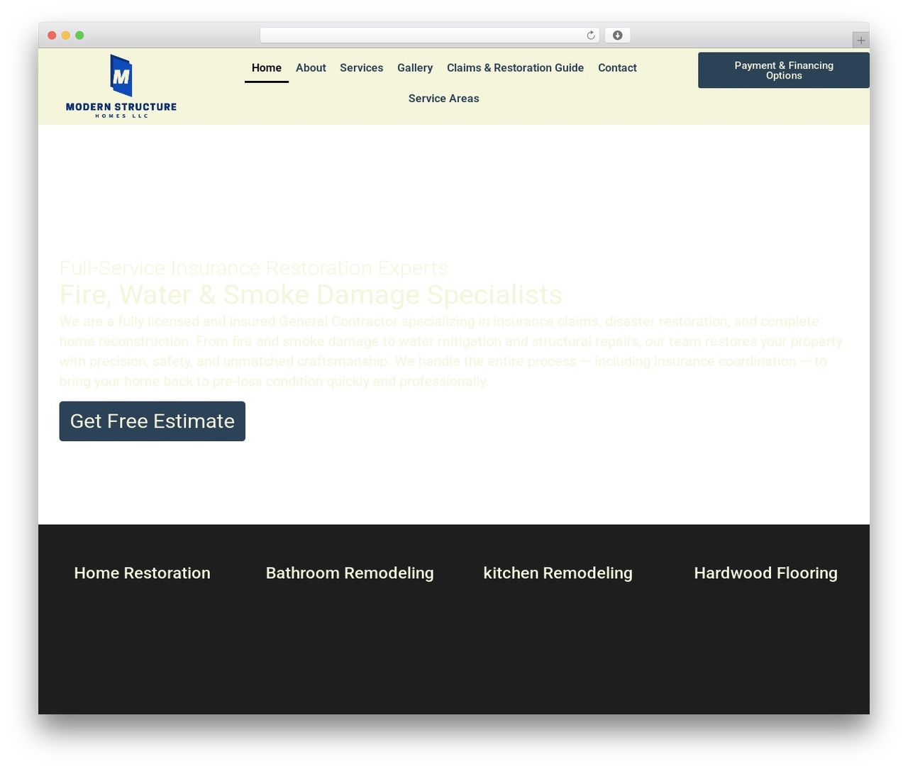 Hello Elementor theme WordPress - modernstructurehomes.com