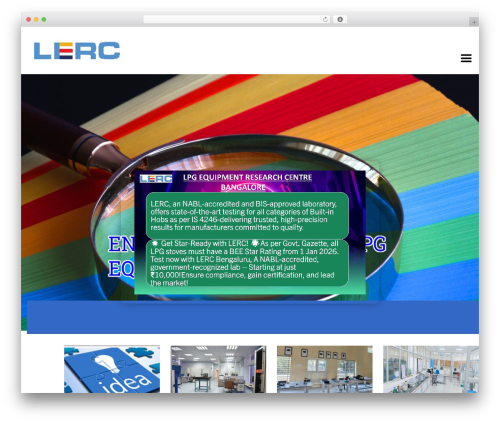 LabtechCO WordPress theme - lerc.co.in