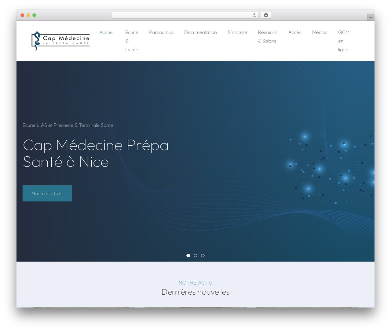 Litho WordPress theme - capmedecine.com