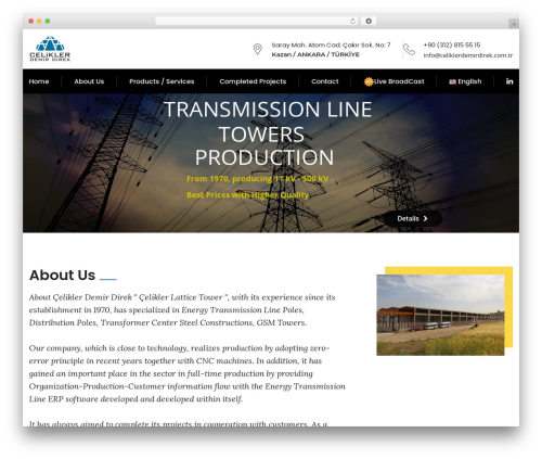 Nortech theme WordPress - celiklerdemirdirek.com.tr