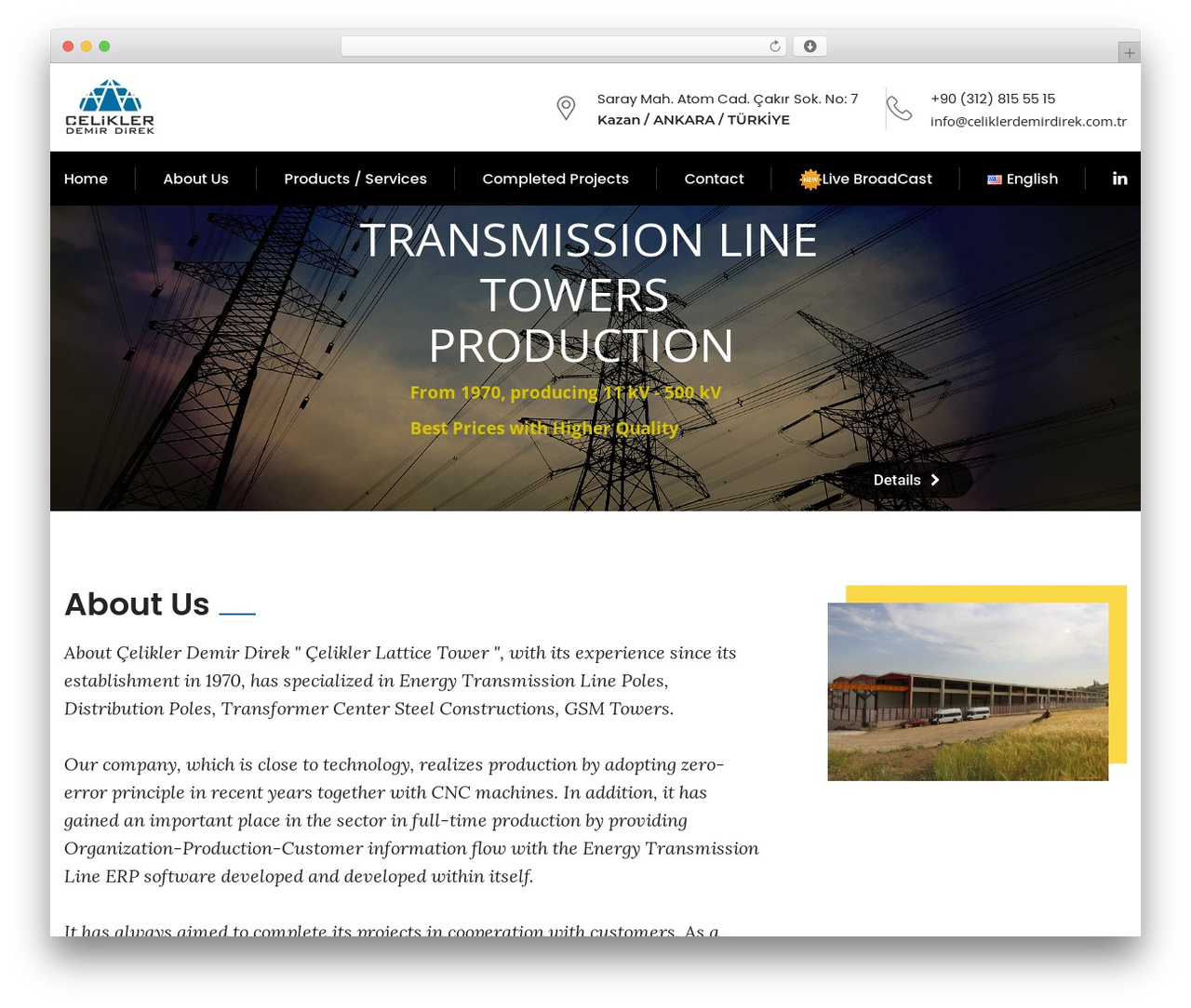 Nortech theme WordPress - celiklerdemirdirek.com.tr