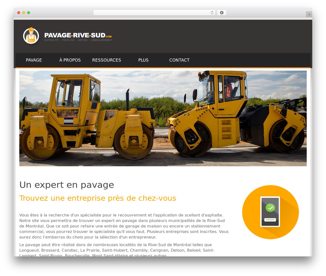 Responsive Directory Theme theme WordPress - pavage-rive-sud.com