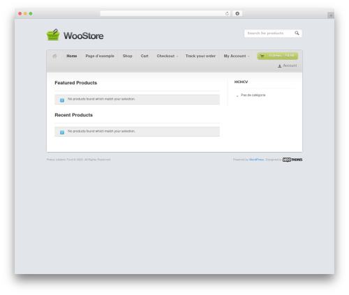 Theme WordPress WooStore - pneusleblancford.com